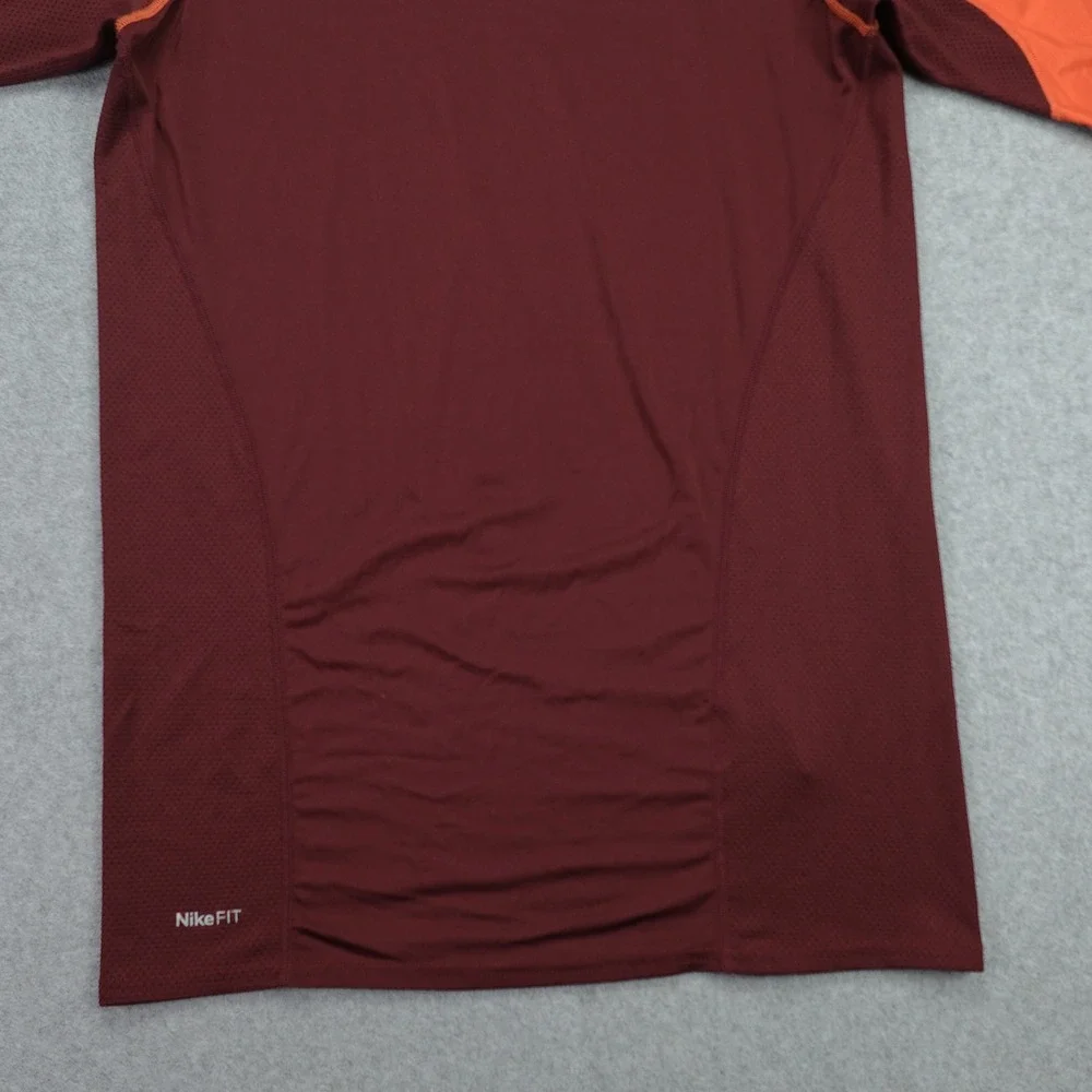 Nike Team Kobe Bryant Shirt Mens XXL Maroon Sheath Logo Training Compression LS‎